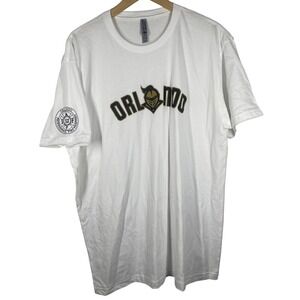 Orlando Fire Fighters Local 1365 Next Level White Graphic T-Shirt Mens XL